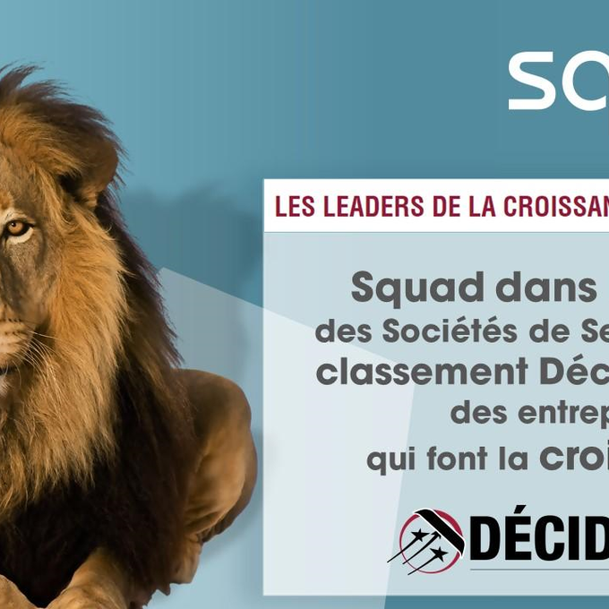 Squad dans le Top 20 des Société de Service qui font la croissance cover